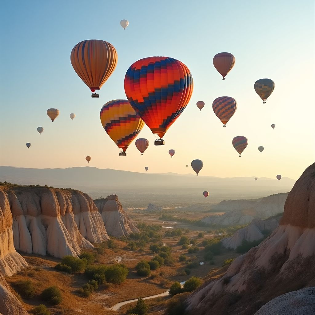 Kapadokya'da balon turu